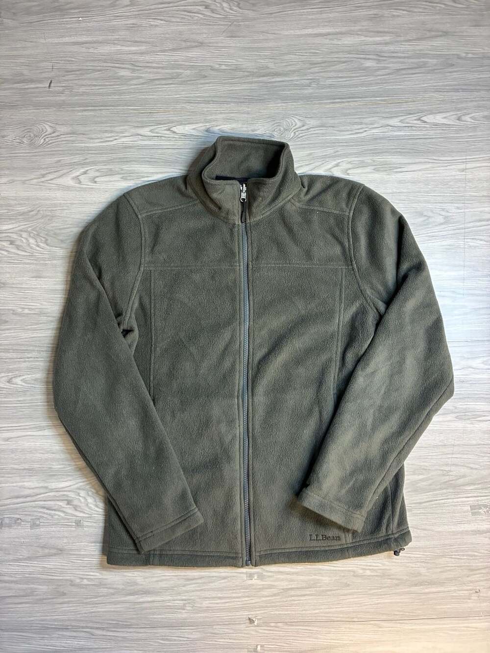 L.L. Bean Full Zip Fleece Jacket Size S Reg Green